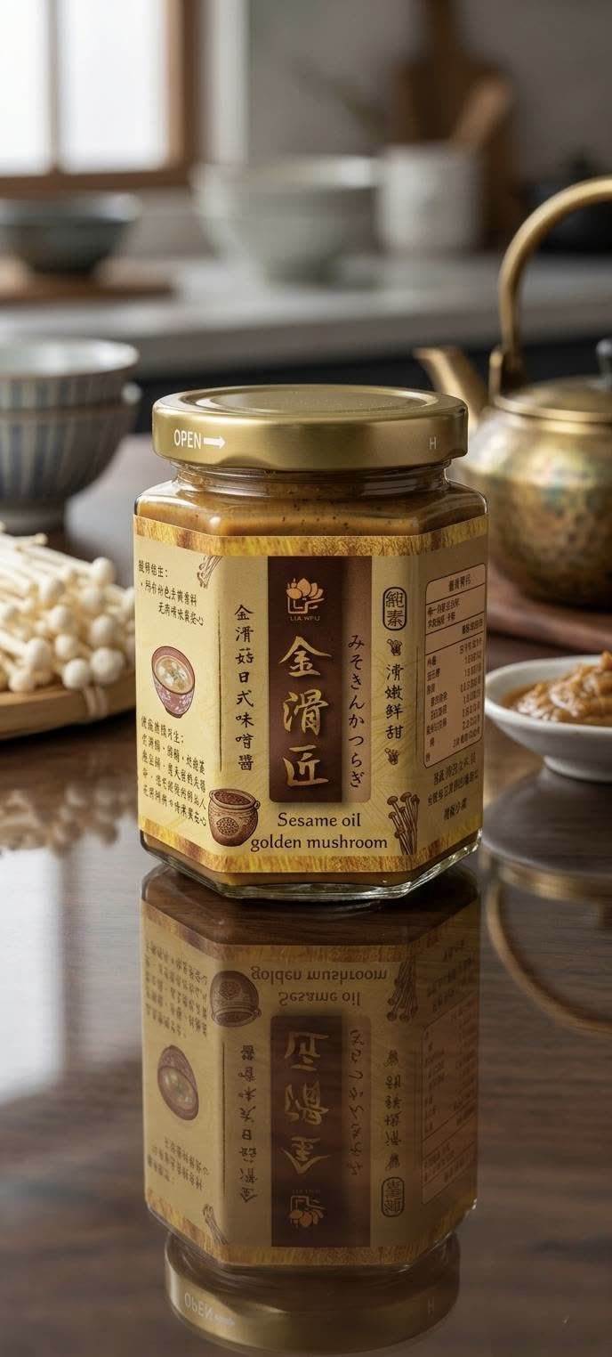 金薑匠 金滑菇黑麻油